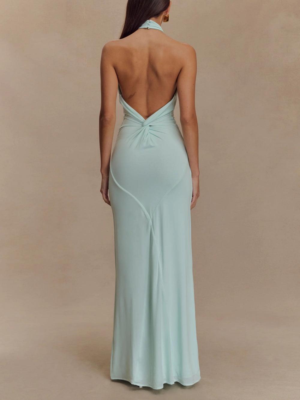 Selene Halter Maxi Dress