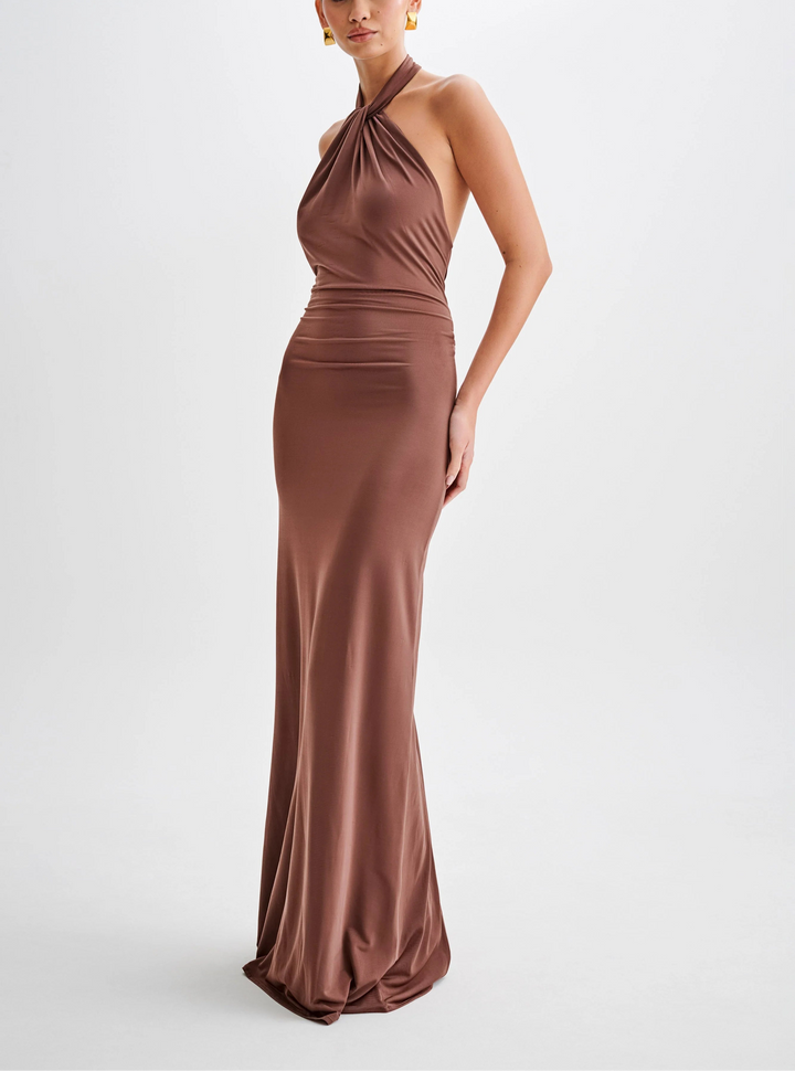 Selene Halter Maxi Dress