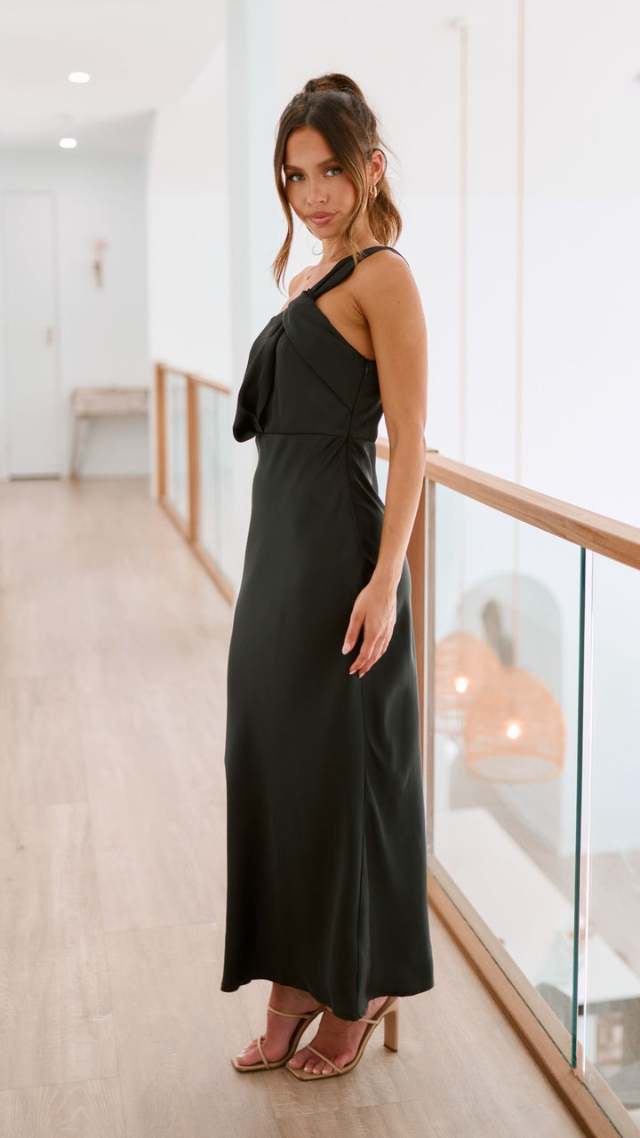 Celina – Black Maxi Dress