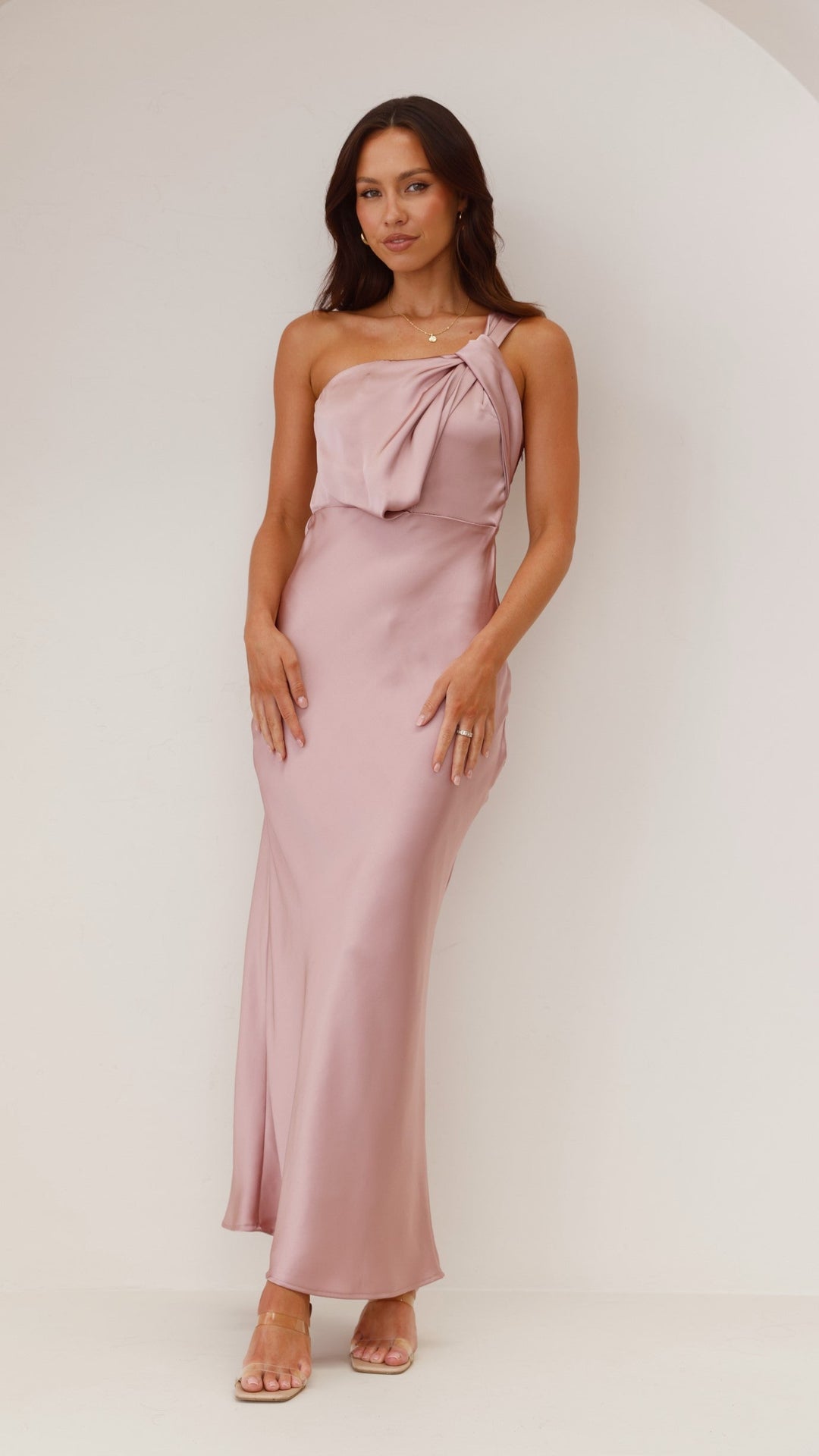 Rhea One-Shoulder Maxi Dress