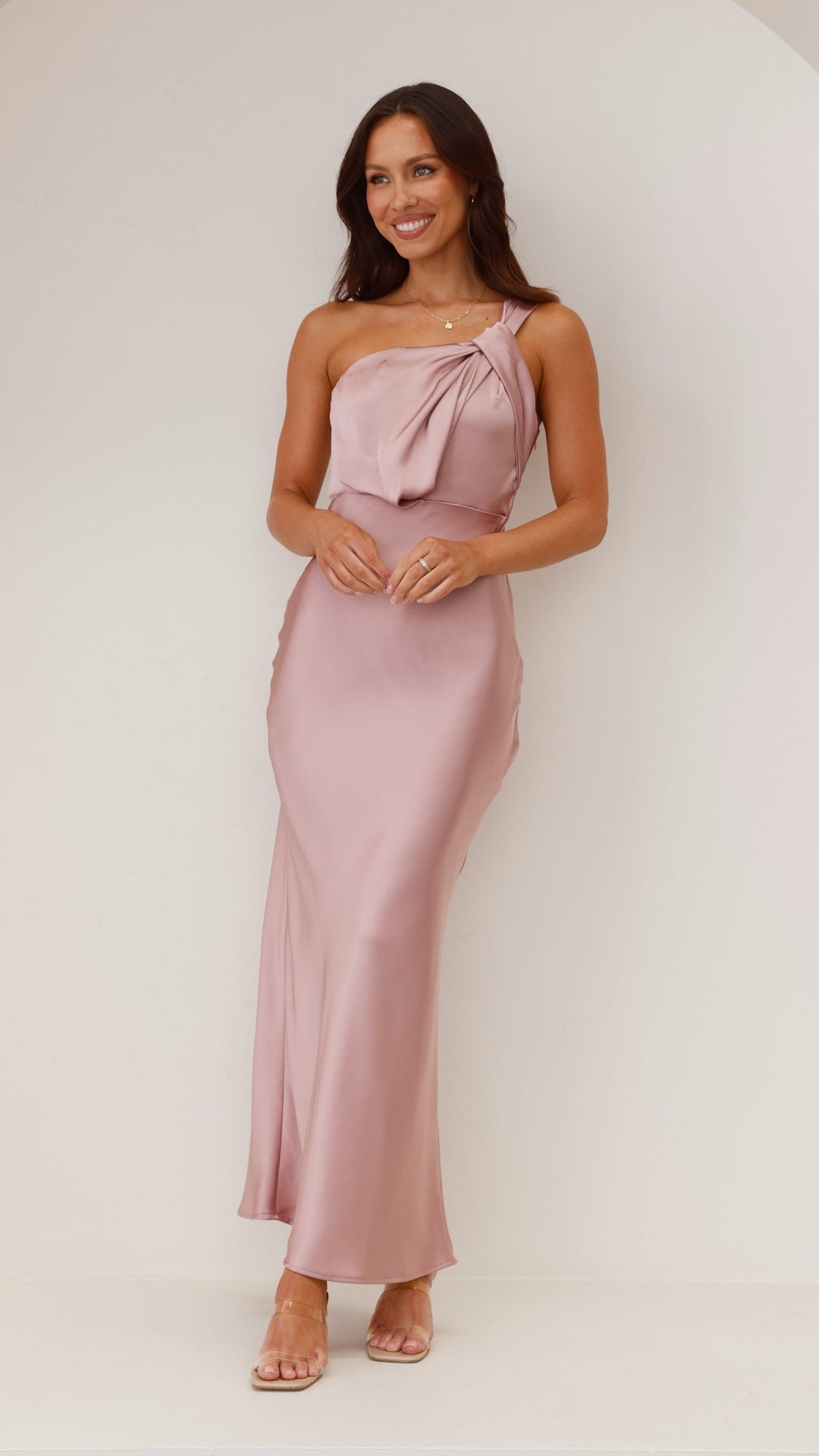 Rhea One-Shoulder Maxi Dress