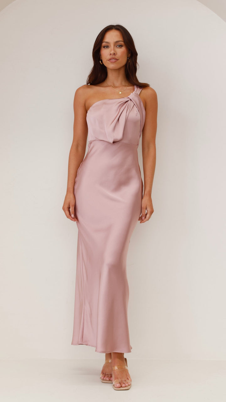 Rhea One-Shoulder Maxi Dress