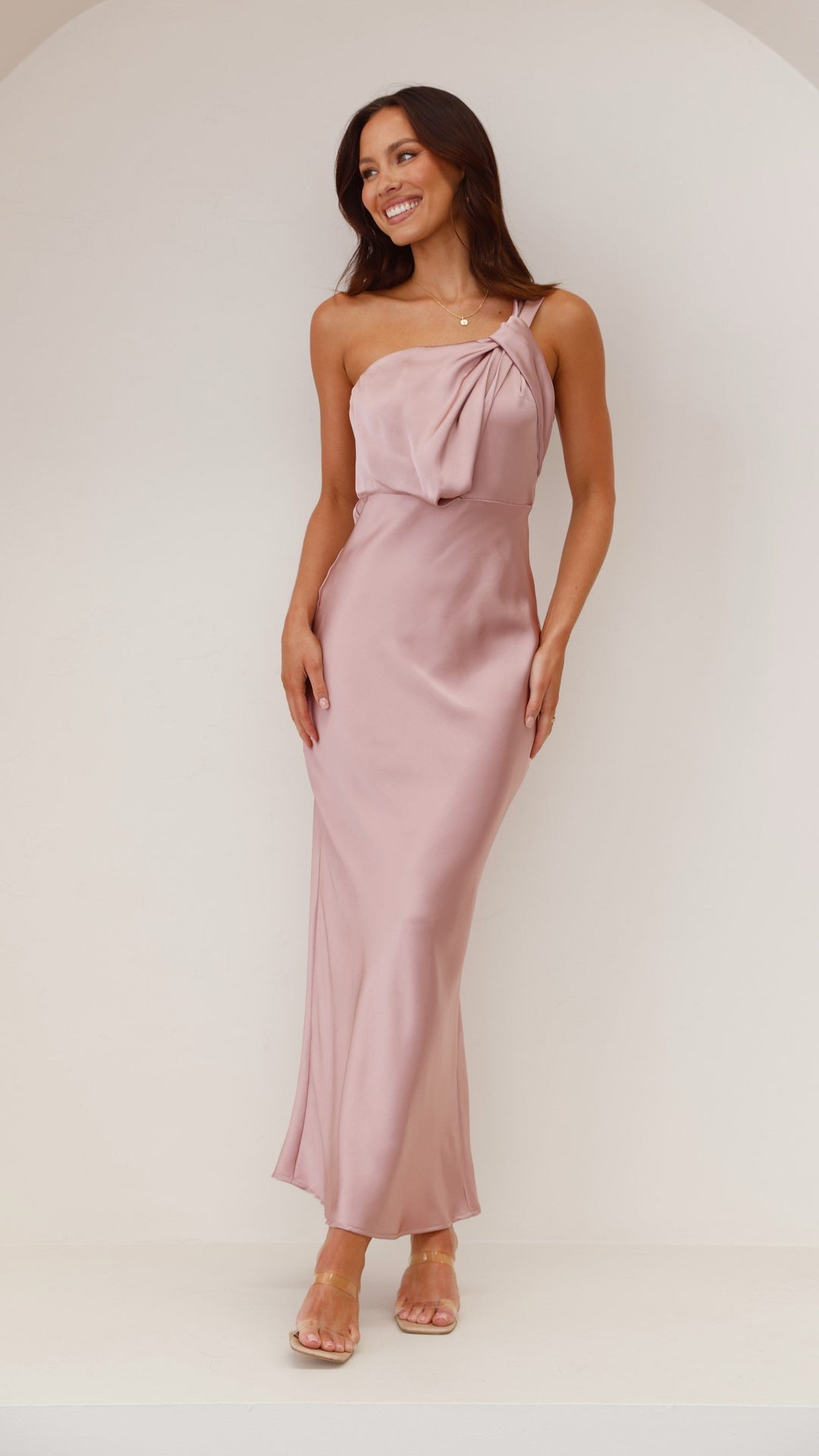 Rhea One-Shoulder Maxi Dress