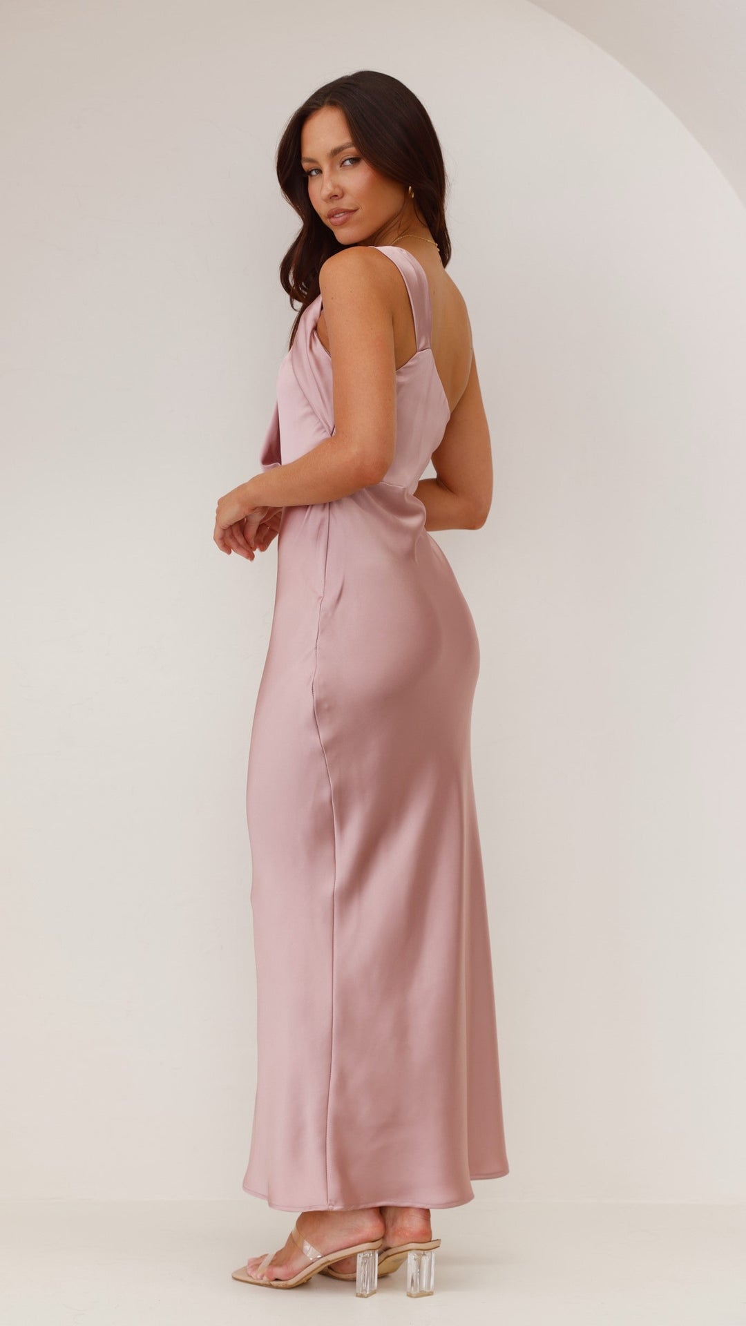Rhea One-Shoulder Maxi Dress