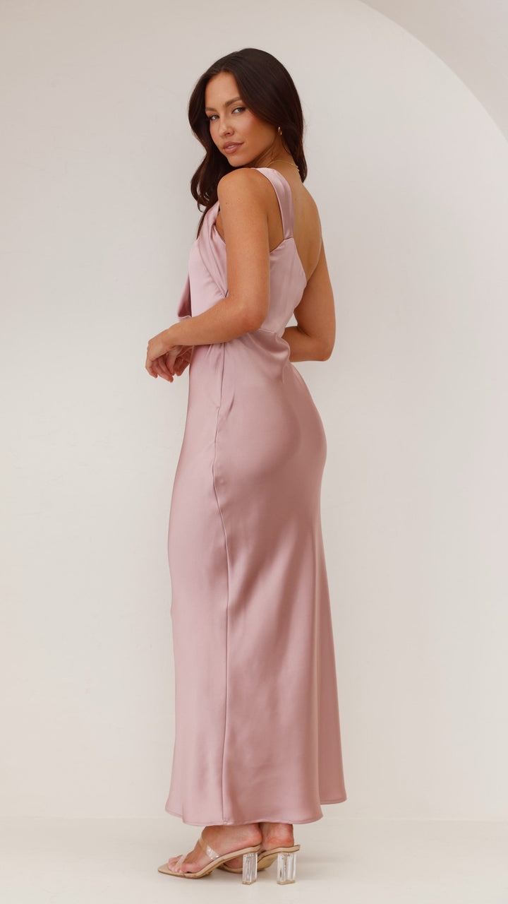 Rhea One-Shoulder Maxi Dress