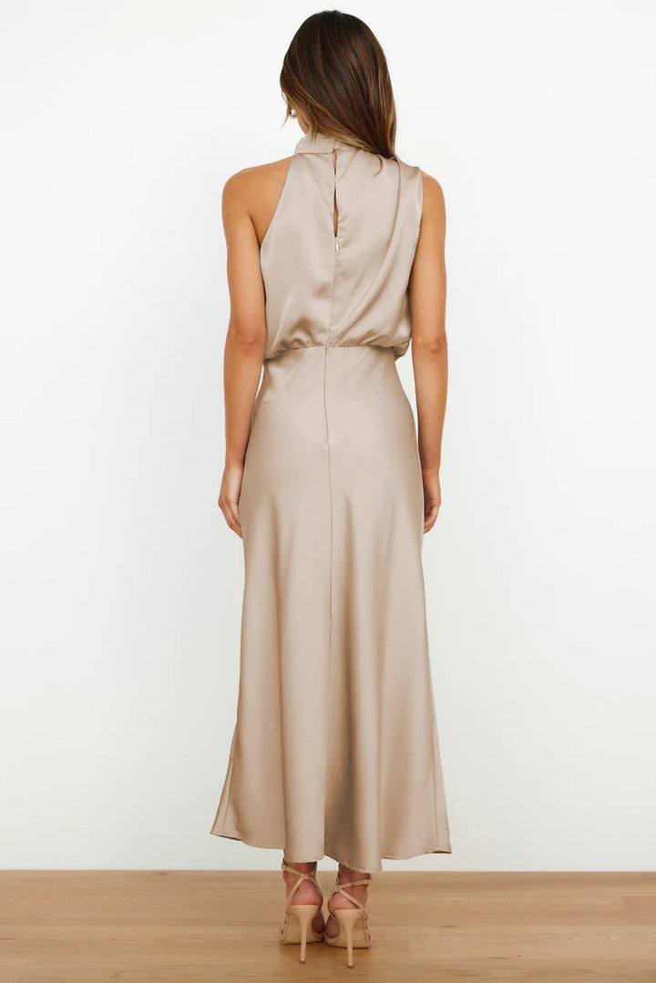 Eleonora Long Halter Neck Dress