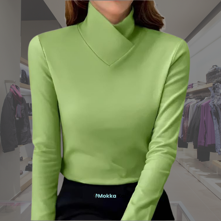 Aubrey – Crossover Collar Top