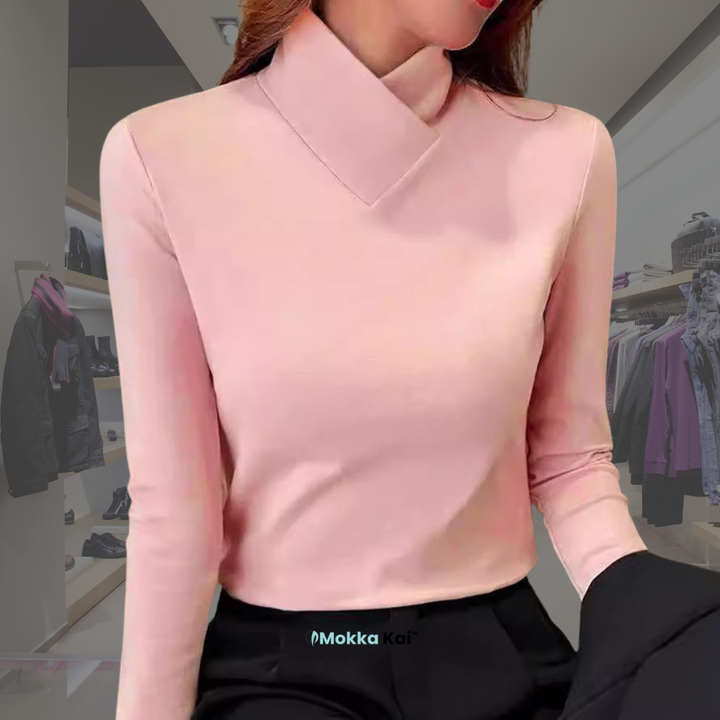 Aubrey – Crossover Collar Top