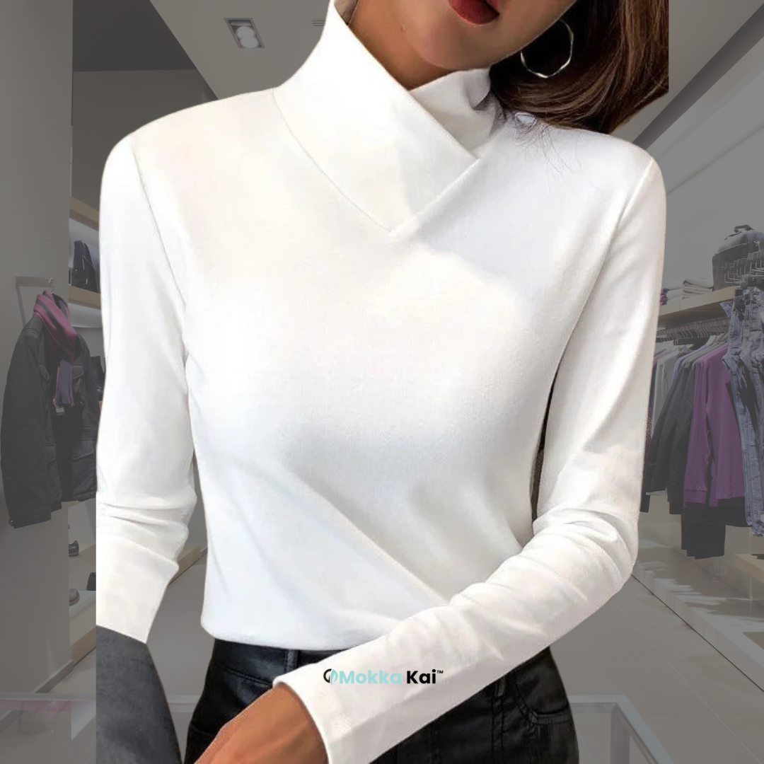 Aubrey – Crossover Collar Top