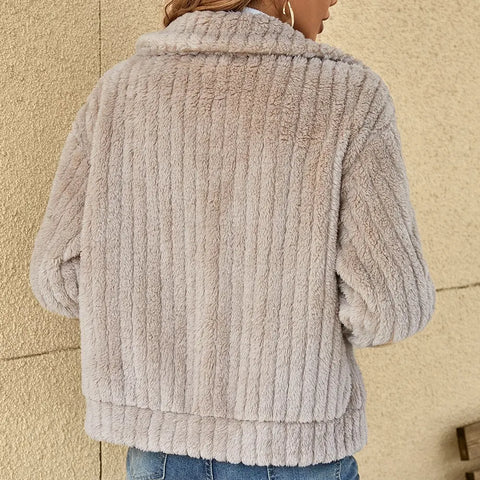 Harper – Casual Plush Cardigan