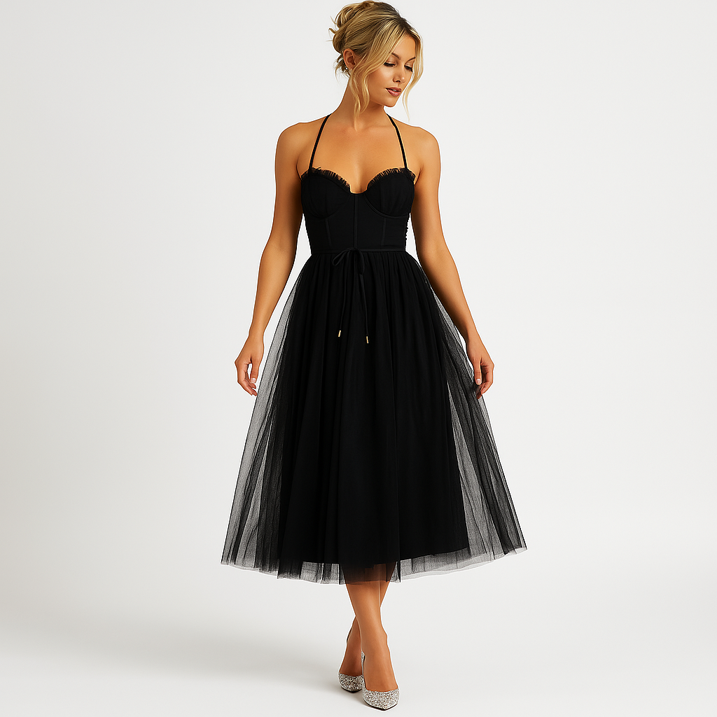 Victoria – Tulle Midi Dress