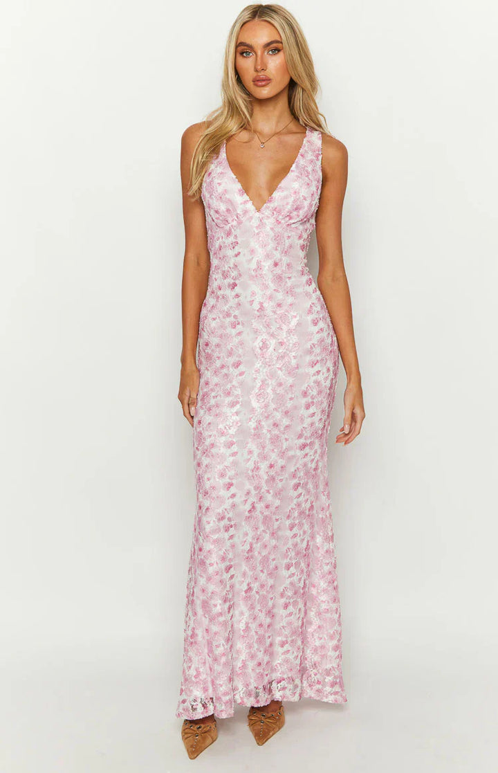 Belle V-Neck Maxi Dress