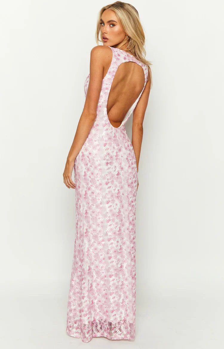 Belle V-Neck Maxi Dress
