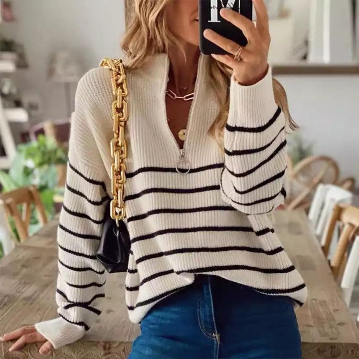 Riley – Striped Knit Sweater