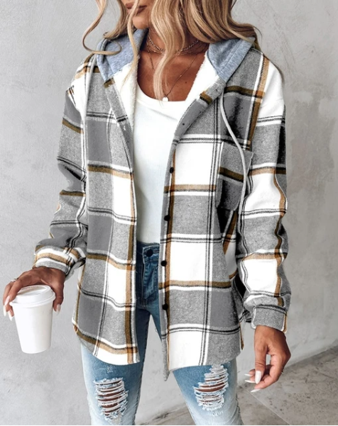 Zoey – Cozy Patterned Hoodie