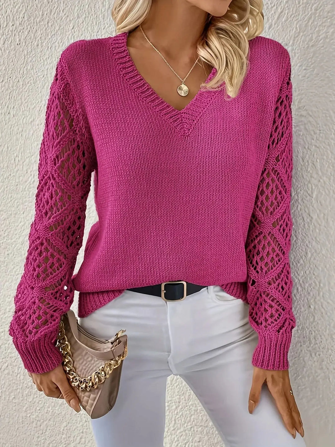 Emily – Knit V-Neck Sweater