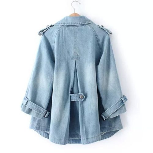 Juliette Hart | Stylish Denim Cape Coat