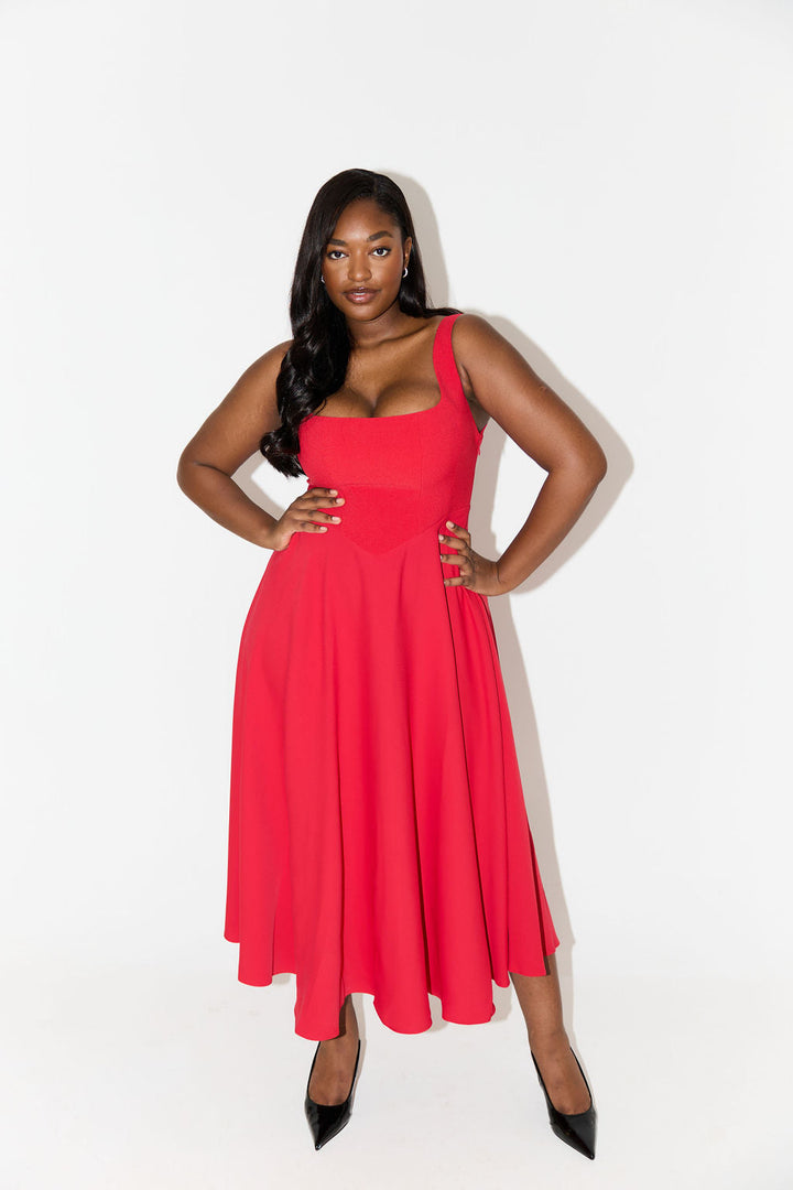 Thalira Midi Dress