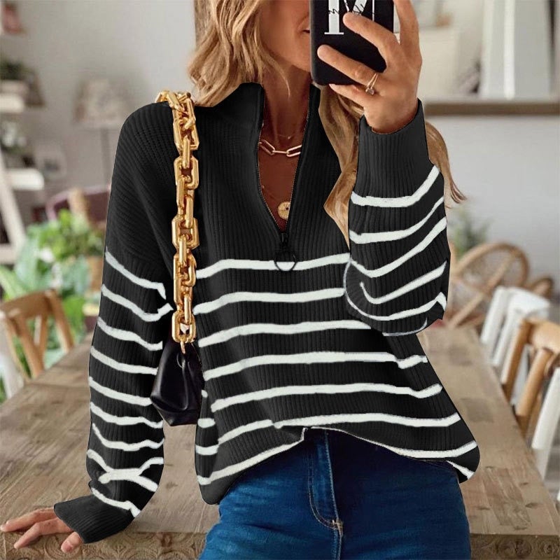 Riley – Striped Knit Sweater