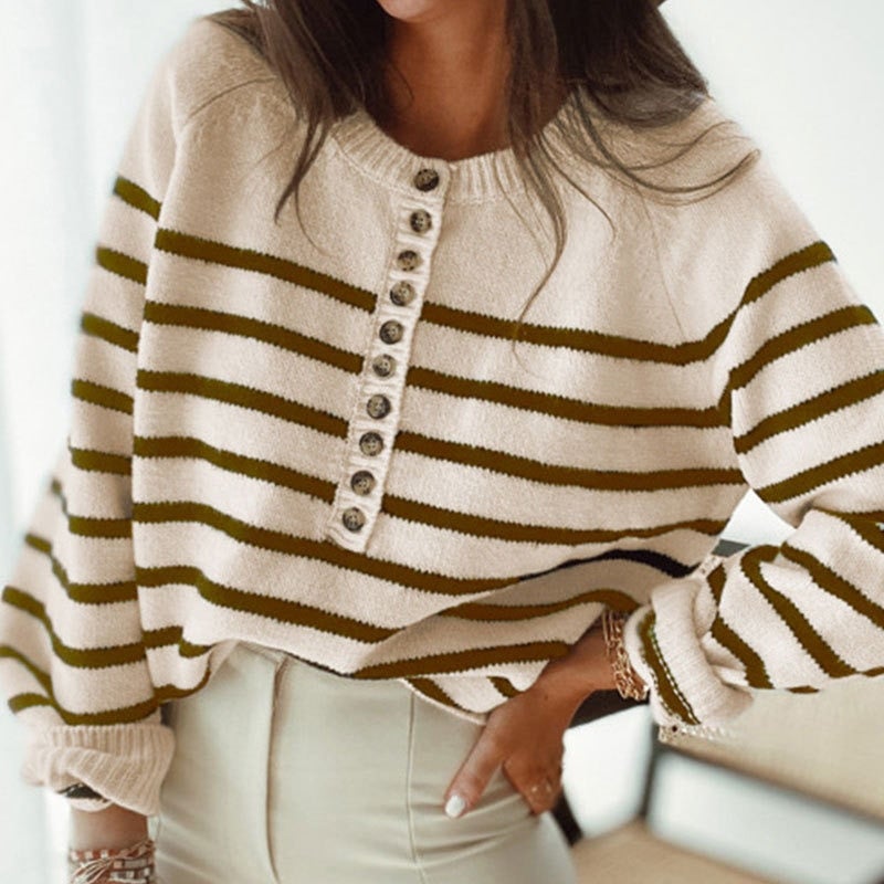 Riley – Striped Knit Sweater